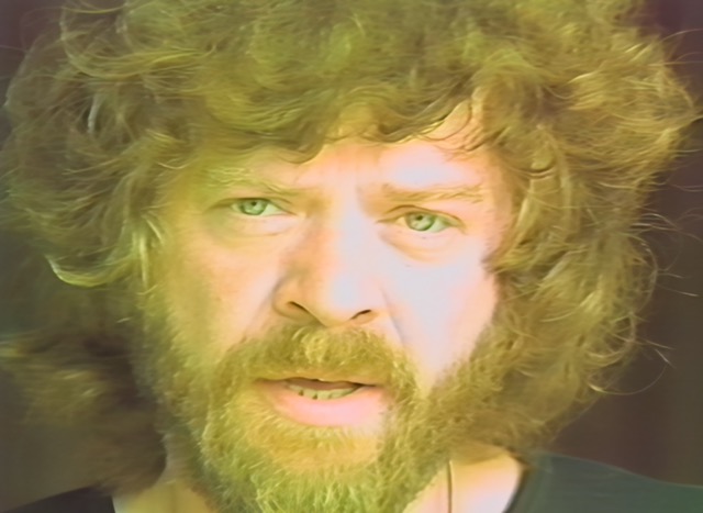 Beared male with curly hair